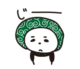 Daily panda wearing a towel sticker #11621787