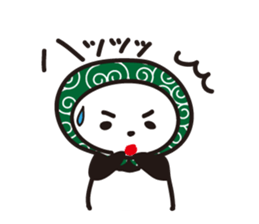 Daily panda wearing a towel sticker #11621788