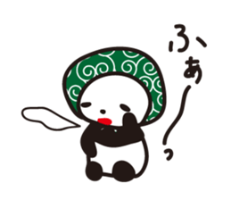 Daily panda wearing a towel sticker #11621801