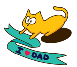 Bruno the Cat! For Father day sticker #11621929