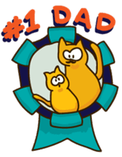 Bruno the Cat! For Father day sticker #11621935