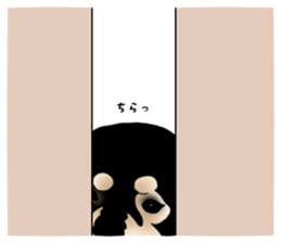 Black shiba inu loose Sticker sticker #11621991