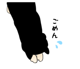 Black shiba inu loose Sticker sticker #11621996