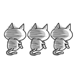 3 CATS ! sticker #11622850