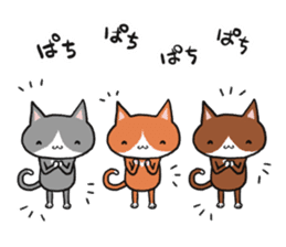 3 CATS ! sticker #11622856