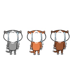 3 CATS ! sticker #11622859