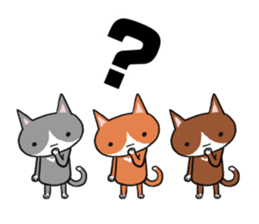 3 CATS ! sticker #11622863