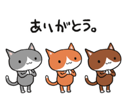3 CATS ! sticker #11622864