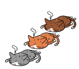 3 CATS ! sticker #11622875