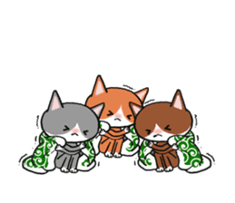 3 CATS ! sticker #11622876