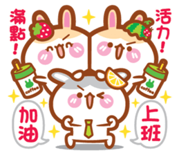 Cherry Momy's Rabbits go to work! sticker #11623331