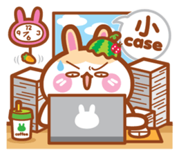 Cherry Momy's Rabbits go to work! sticker #11623336