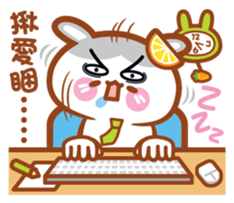 Cherry Momy's Rabbits go to work! sticker #11623343