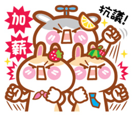 Cherry Momy's Rabbits go to work! sticker #11623344