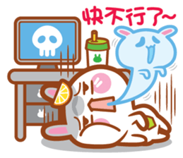 Cherry Momy's Rabbits go to work! sticker #11623363