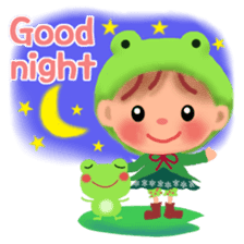 little frog girl chiple sticker #11623610