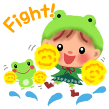 little frog girl chiple sticker #11623618