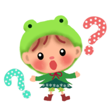 little frog girl chiple sticker #11623619
