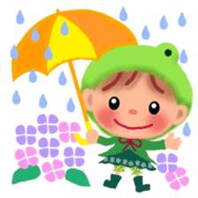 little frog girl chiple sticker #11623632
