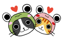 Frog cat 2 sticker #11624251