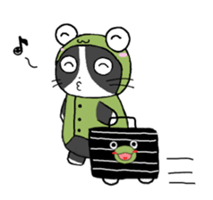 Frog cat 2 sticker #11624252