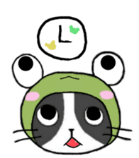 Frog cat 2 sticker #11624253
