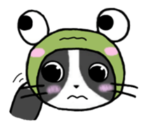 Frog cat 2 sticker #11624258