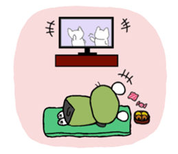 Frog cat 2 sticker #11624274