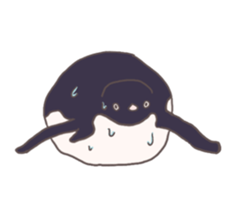Tightly adelie penguin sticker #11624396