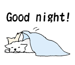 Samoyed, chicken and sheep sticker #11624649