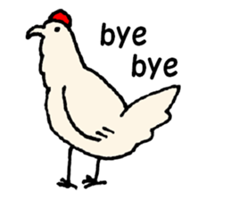 Samoyed, chicken and sheep sticker #11624658