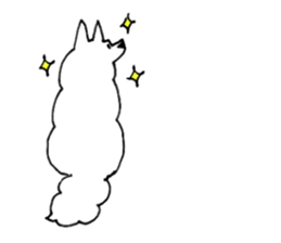 Samoyed, chicken and sheep sticker #11624669