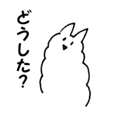 Samoyed, chicken and sheep sticker #11624673