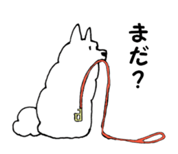 Samoyed, chicken and sheep sticker #11624680