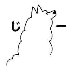 Samoyed, chicken and sheep sticker #11624682
