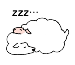 Samoyed, chicken and sheep sticker #11624685