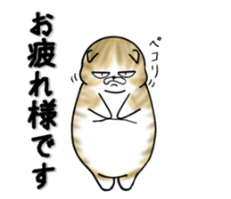 Cat three brothers2 sticker #11625053