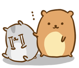 Orange & Grey : Hey Buddy, Take it easy sticker #11625568