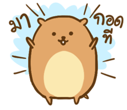 Orange & Grey : Hey Buddy, Take it easy sticker #11625573