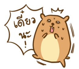 Orange & Grey : Hey Buddy, Take it easy sticker #11625582