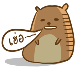 Orange & Grey : Hey Buddy, Take it easy sticker #11625584