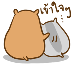 Orange & Grey : Hey Buddy, Take it easy sticker #11625588