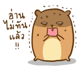 Orange & Grey : Hey Buddy, Take it easy sticker #11625591