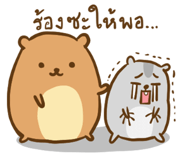 Orange & Grey : Hey Buddy, Take it easy sticker #11625593