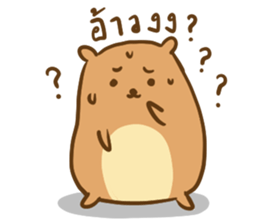 Orange & Grey : Hey Buddy, Take it easy sticker #11625596