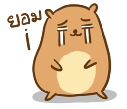 Orange & Grey : Hey Buddy, Take it easy sticker #11625599