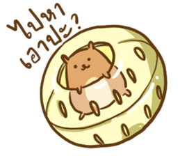 Orange & Grey : Hey Buddy, Take it easy sticker #11625602