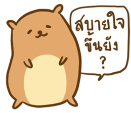 Orange & Grey : Hey Buddy, Take it easy sticker #11625607