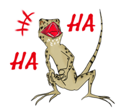 Japalura swinhonis days sticker #11625659