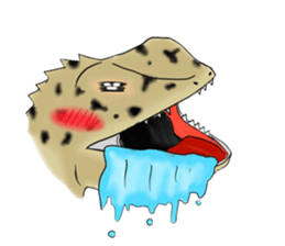 Japalura swinhonis days sticker #11625662